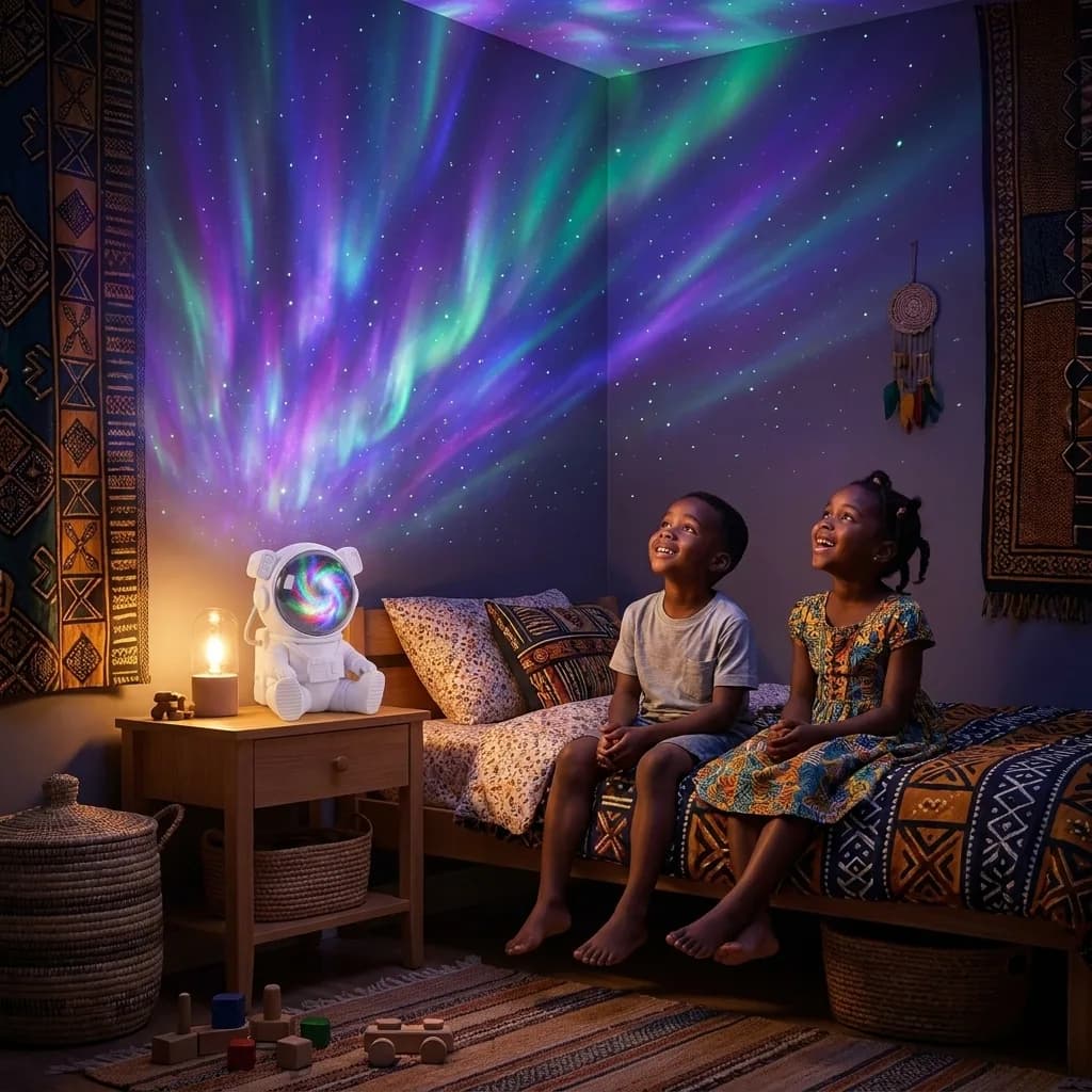 Projecteur Galaxie LED — Ciel Étoilé & Aurores, Télécommande